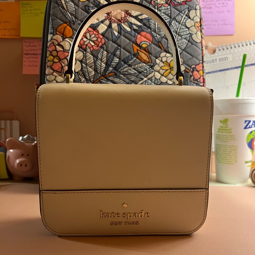 Kate spade white Staci Square Crossbody